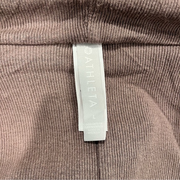 Athleta Light Brown/Pink Stretchy Long Midi Cardigan Sweater Women’s Size Large - Picture 6 of 8